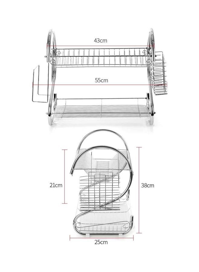 NuSense Multifunctional Bowl Storage Rack silver 55cm  - Image 2