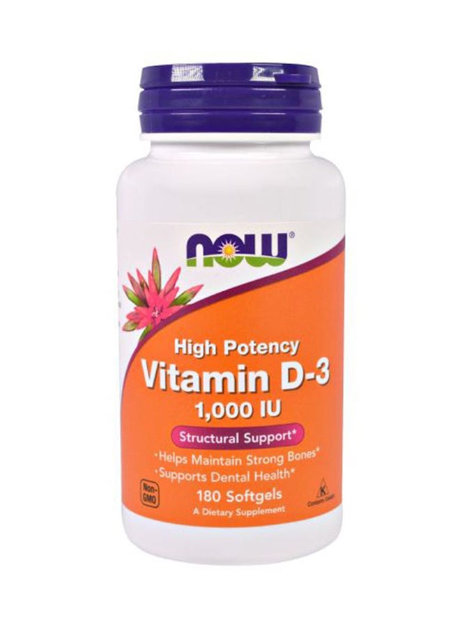 now Vitamin D3 1000iu Softgels