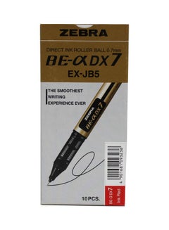 ZEBRA 10-Piece DX7 Direct Ink Roller Pen Set Gold/Red  - Image 2