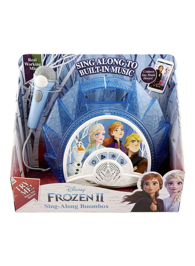آي هوم مشغل كاريوكي متنقل مستوحى من فيلم "Frozen 2" طراز IH-KD-FR-115 25.5x5.9x25.6سم  - Image 3