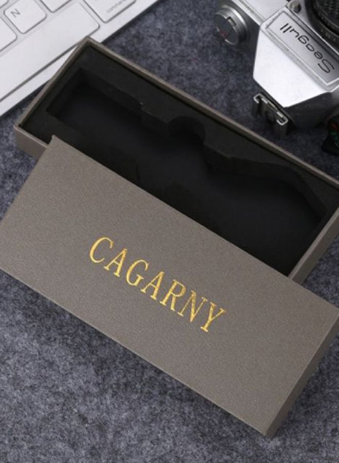 كاجارني ساعة يد بعقارب وسوار من الجلد طراز 6820 للرجال - Image 3