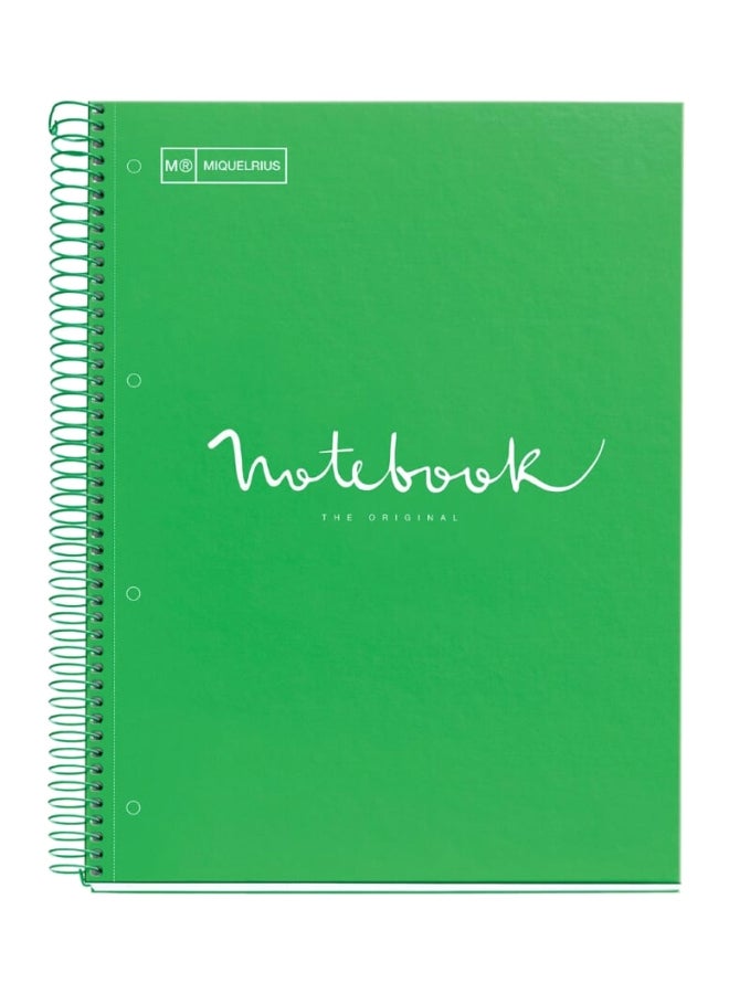 Miquelrius - A4 1 Subject Design Notebook Emotions,Ruled,80 sheets Green - Image 1