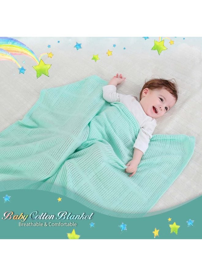 انسولار بطانية من القطن بتصميم مفرغ - Image 4