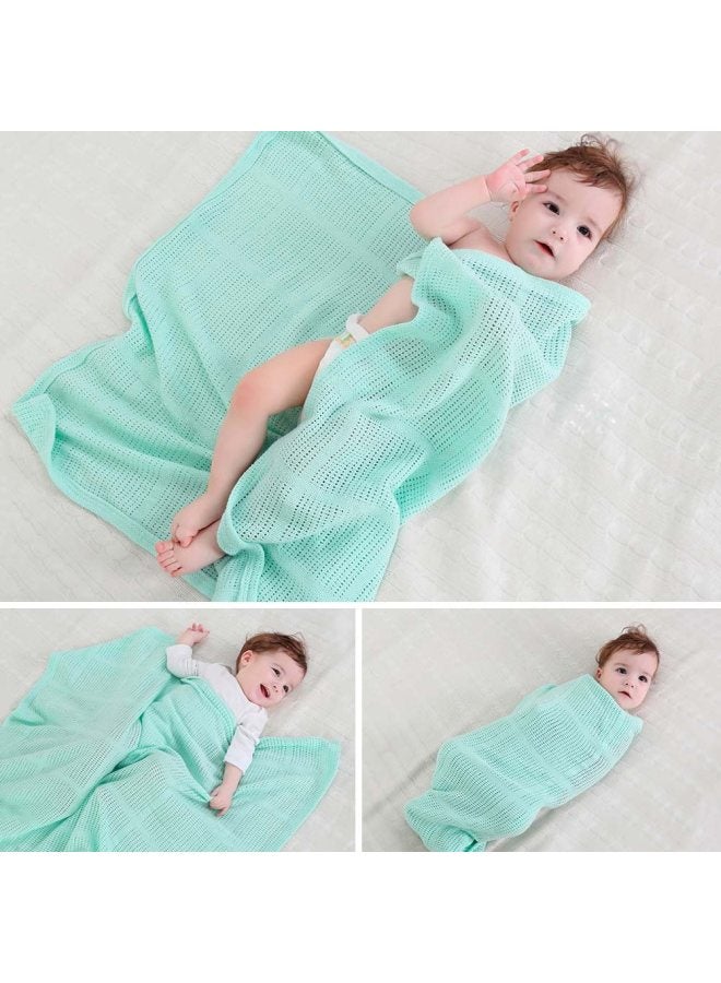 انسولار بطانية من القطن بتصميم مفرغ - Image 5