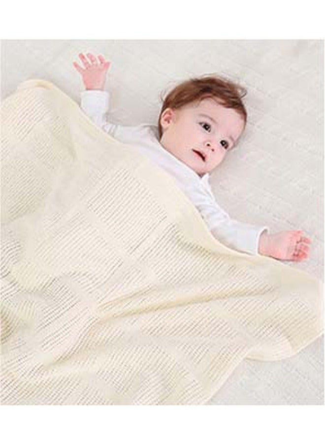 انسولار بطانية من القطن بتصميم مفرغ - Image 2