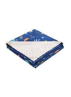 insular Spaceship Printed Baby Dotted Blanket  - Image 1