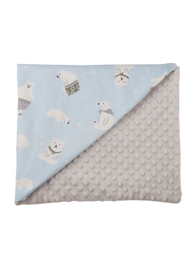 Bear Printed Baby Dotted Blanket - v1595089304/N39364513A_1