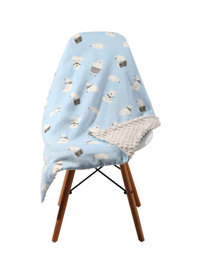 Bear Printed Baby Dotted Blanket - v1595089304/N39364513A_2