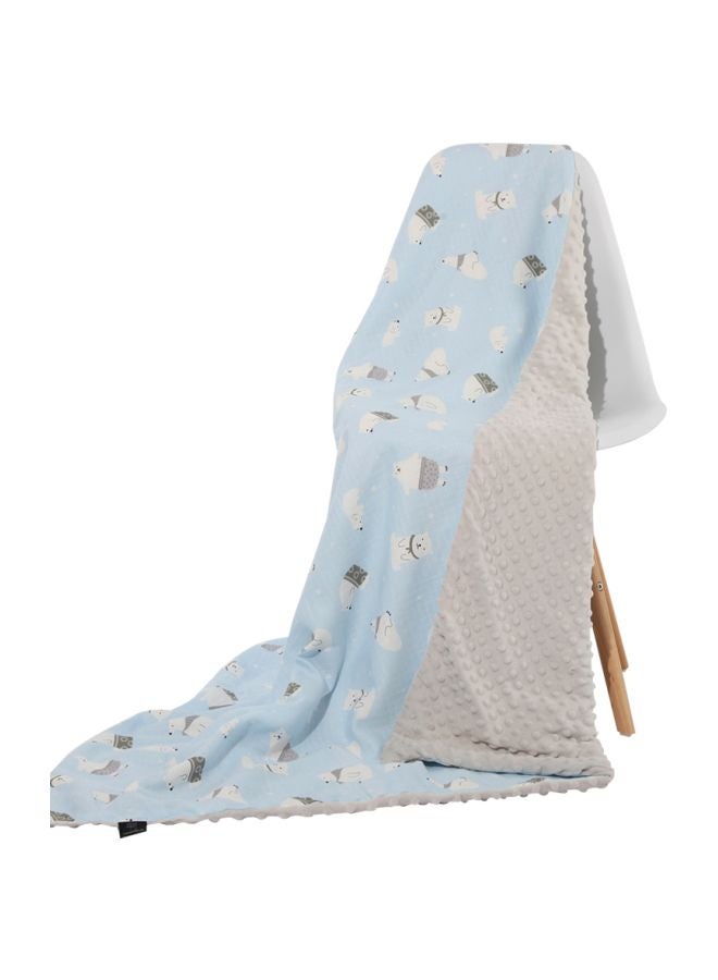 Bear Printed Baby Dotted Blanket - v1595089304/N39364513A_3