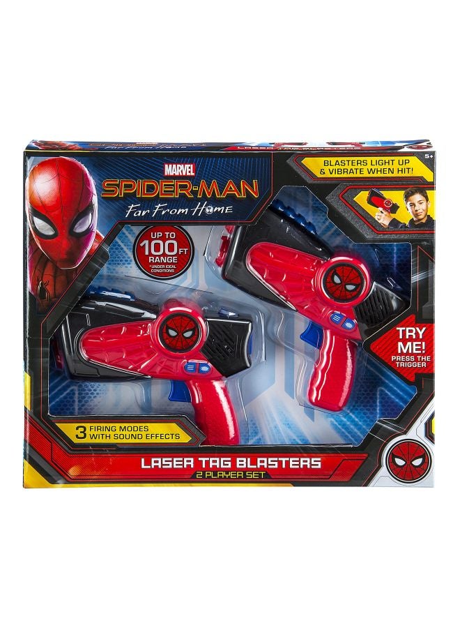 آي هوم مجموعة مسدسات رياضة ليزر تاج بتصميم مستوحي من فيلم "Spiderman Far From Home" من قطعتين 15.2x5x10.16سم  - Image 3