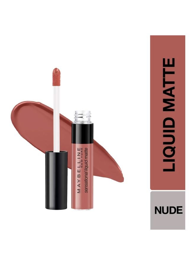 MAYBELLINE NEW YORK - Sensational Liquid Matte Lipstick 09 Truly Mlbb - Image 1