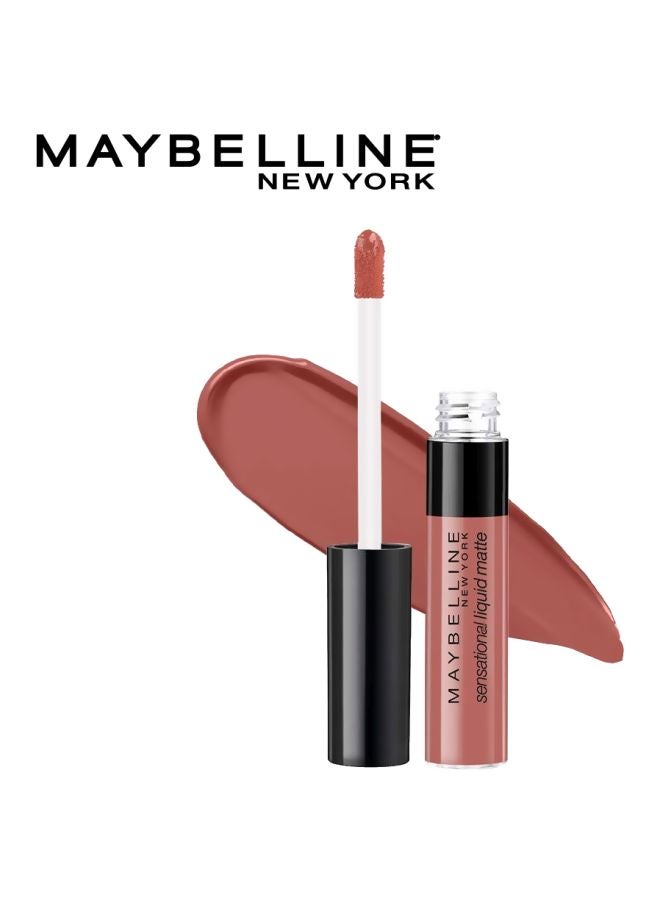 MAYBELLINE NEW YORK - Sensational Liquid Matte Lipstick 09 Truly Mlbb - Image 1