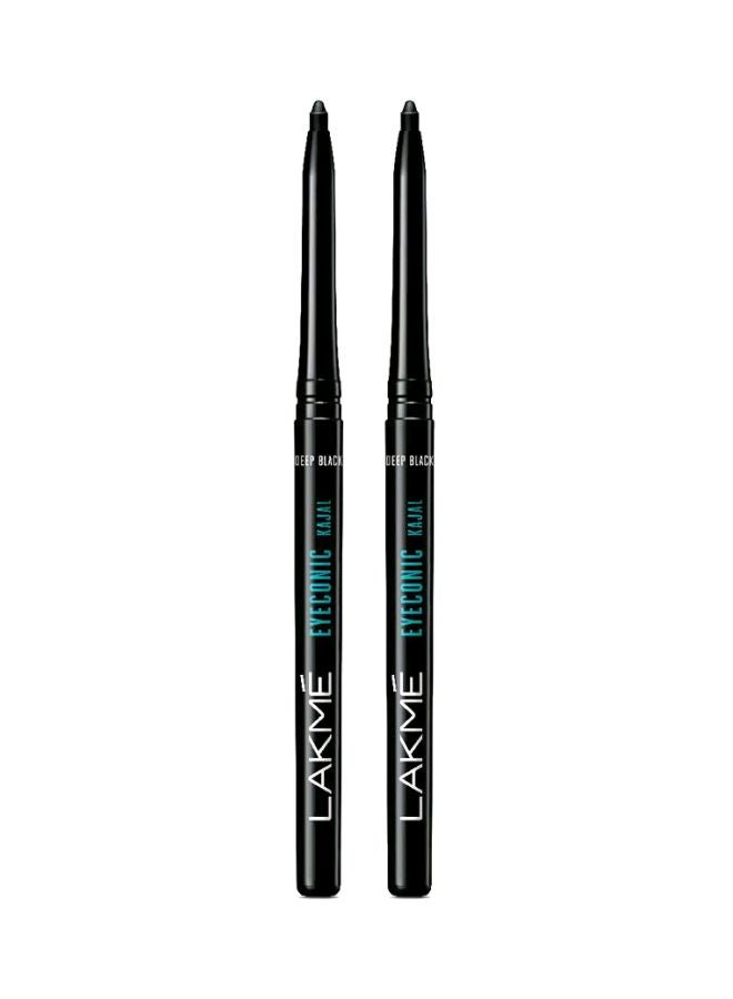 LAKME Pack Of 2 Eyeconic Kajal Deep Black - Image 1