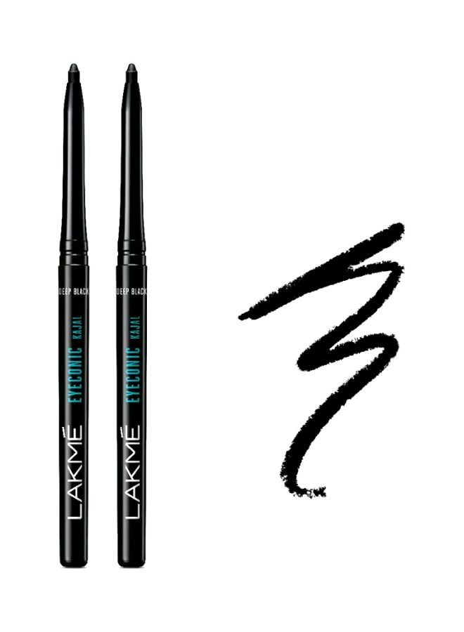 LAKME Pack Of 2 Eyeconic Kajal Deep Black - Image 5