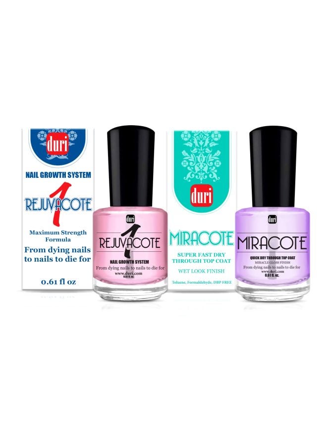 Pack Of 2 Rejuvacote And Miracote Nail Growth Set Clear - v1595094497/N39353990A_2