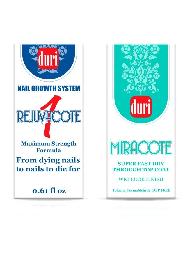 Pack Of 2 Rejuvacote And Miracote Nail Growth Set Clear - v1595094497/N39353990A_3