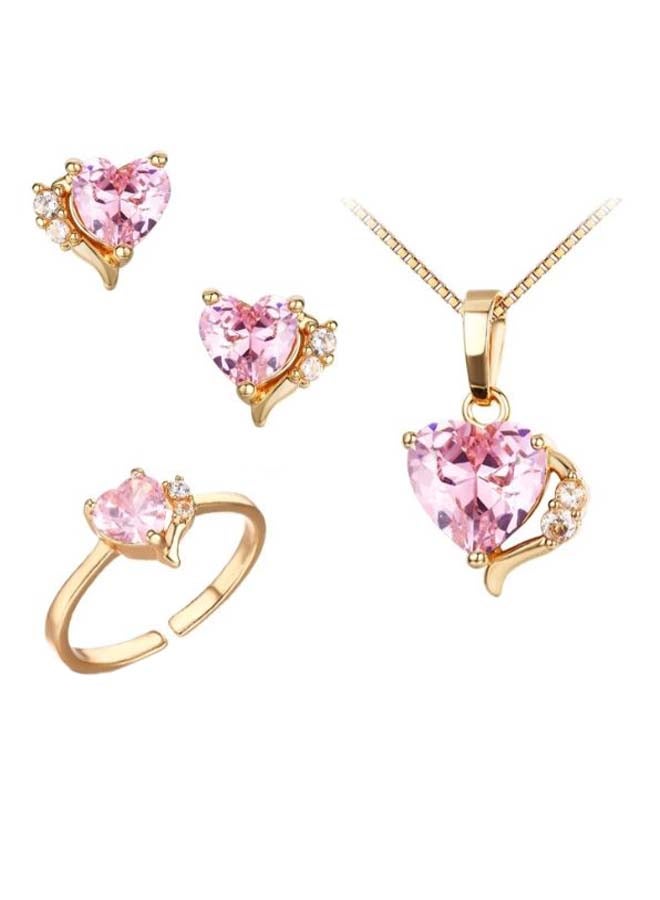 Miracle Empire - Decorative Candle Holder Stand With Jewellery Set Copper/Pink/Gold Medium - Image 1