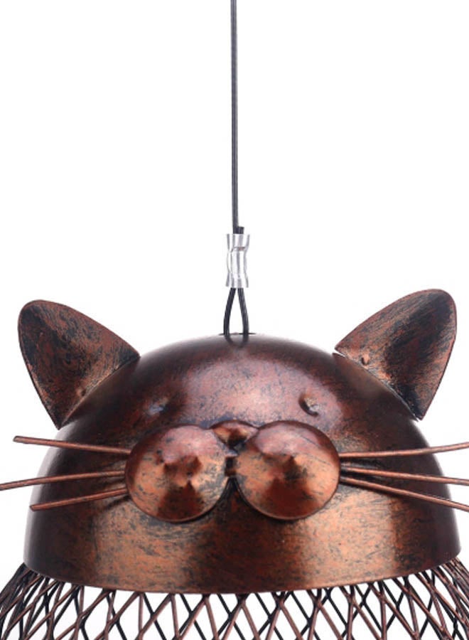 Cat Shaped Bird Feeder Brown 16x16x18cm - v1595096582/N39351083A_7