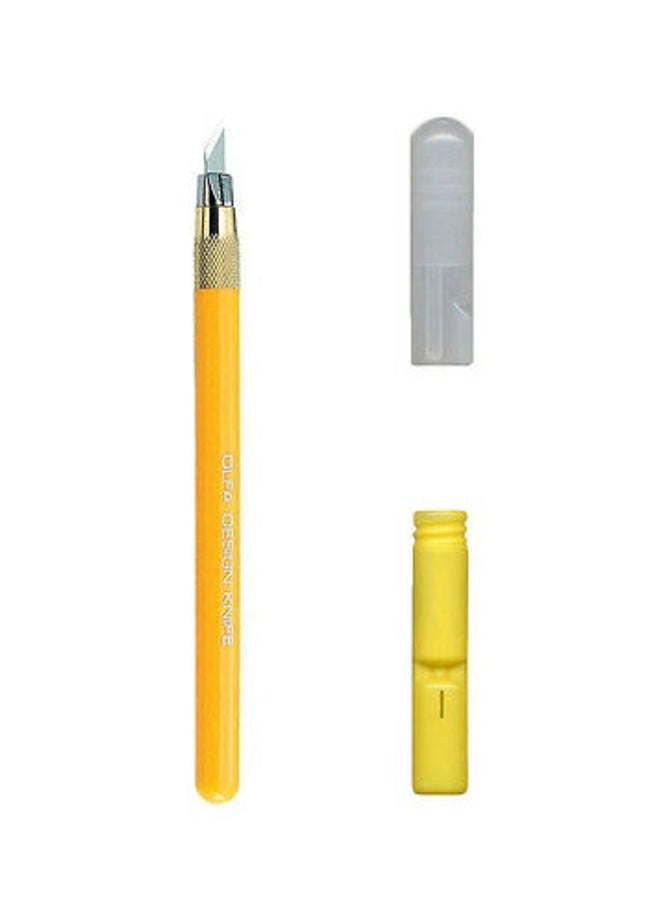 OLFA Designer Art Knife With 30 Blades Yellow/Gold/Silver  - Image 1