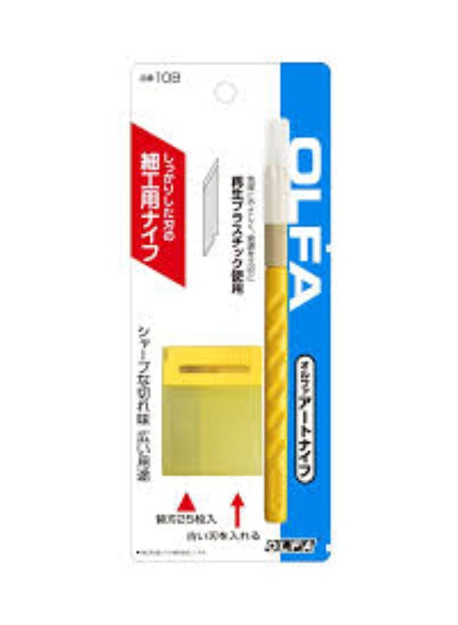 OLFA Designer Art Knife With 30 Blades Yellow/Gold/Silver  - Image 3
