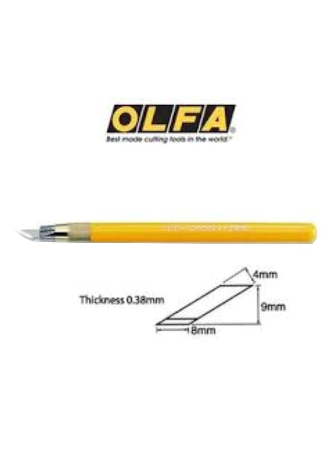 OLFA Designer Art Knife With 30 Blades Yellow/Gold/Silver  - Image 2