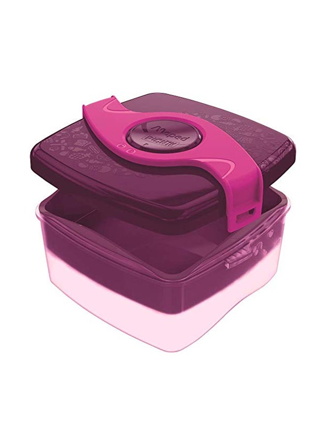 Maped 2-In-1 Picnic Origins Lunch Box Pink/Clear 15.3 x 17centimeter - Image 1