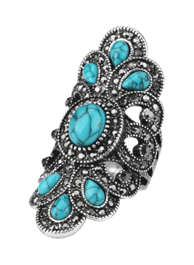 جوي شيك خاتم مطلي بالفضة بتصميم كلاسيكي - Image 1