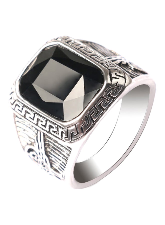 جوي شيك خاتم بتصميم عتيق ومطلي بالفضة - Image 1