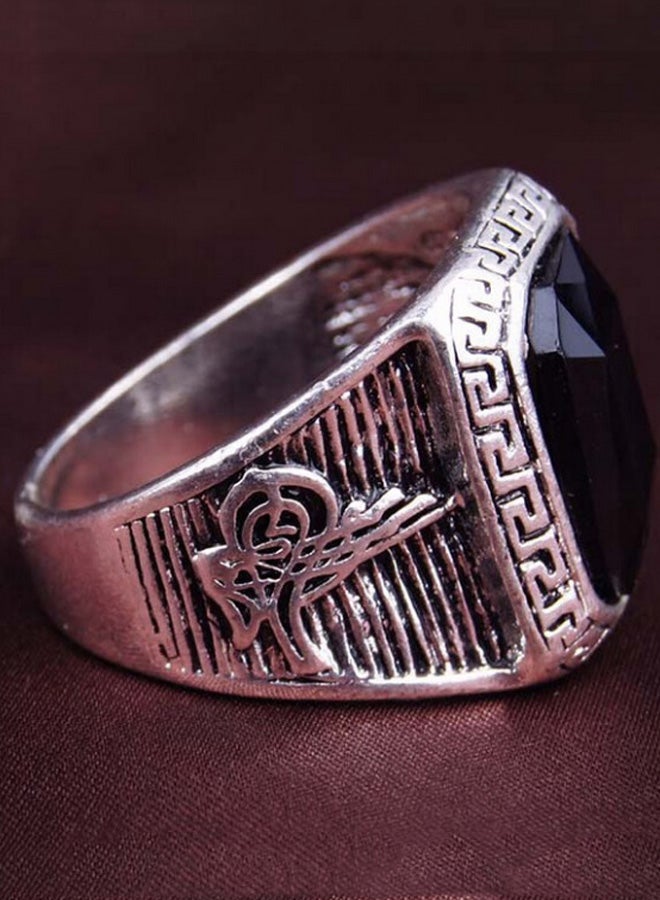 جوي شيك خاتم بتصميم عتيق ومطلي بالفضة - Image 2