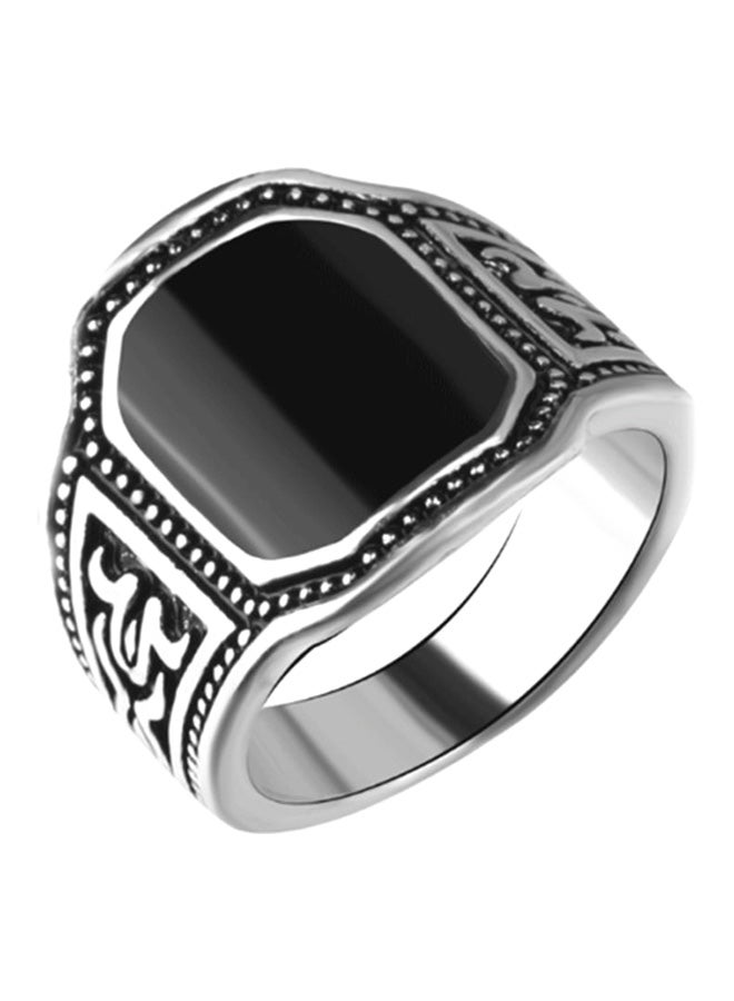 جوي شيك خاتم مطلي بالفضة بتصميم كلاسيكي . - Image 1