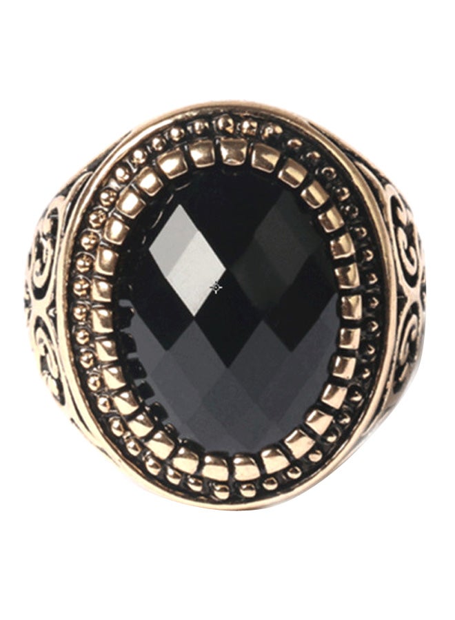Joychic - Gold Plated Natural Stone Ring - Image 1