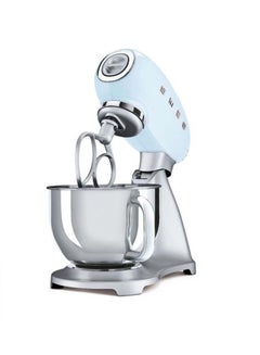 smeg 50’s Retro Style Stand Mixer with 10 Variable Speeds 800 W 800.0 W SMF02PBUK Pastel Blue  - Image 4