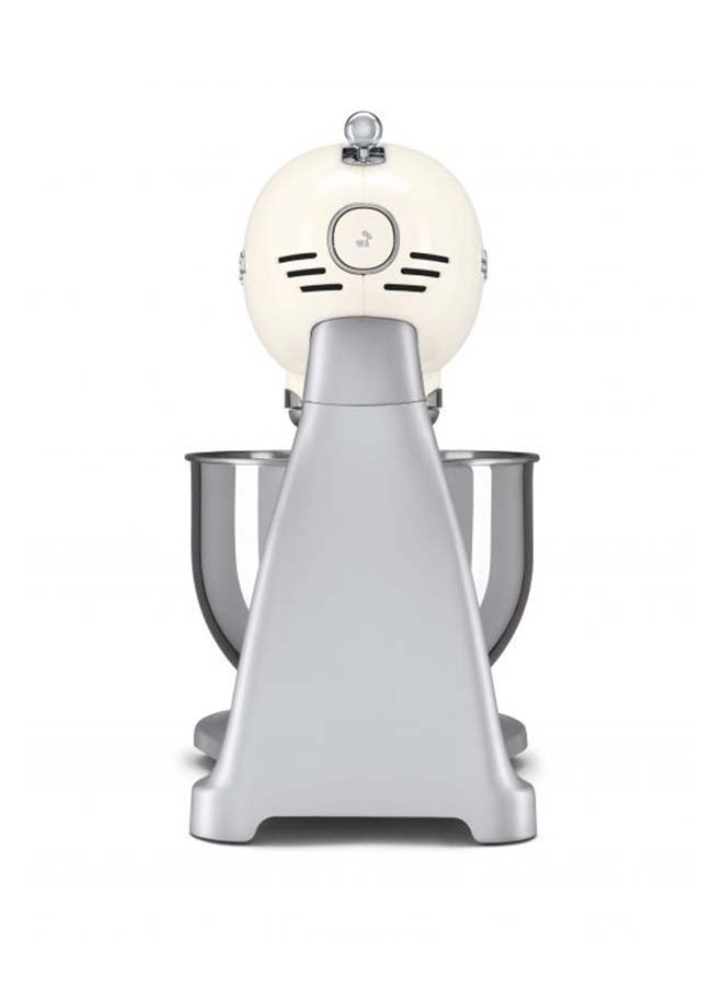 smeg - 50’s Retro Style Stand Mixer with 10 Variable Speeds 800 W 800.0 W SMF02CRUK Cream - Image 1