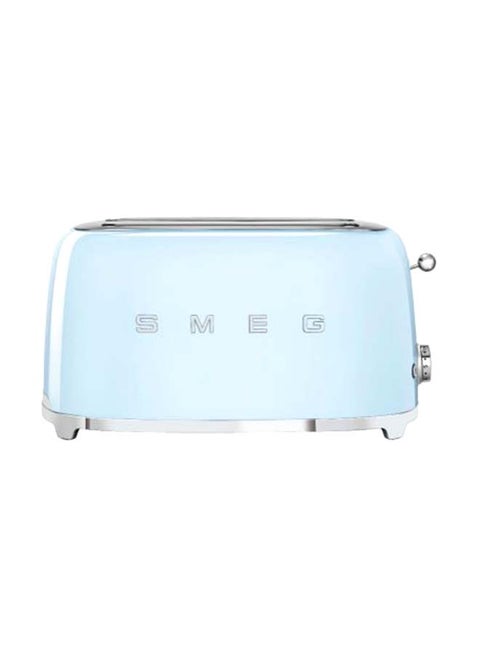 محمصة خبز طراز ريترو 50's، 4 شريحة، 800 وات، 1635 وات 1635 W TSF02PBUK الباستيل الأزرق