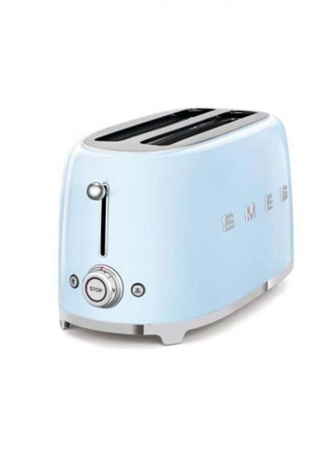 smeg - 50's Retro Style Aesthetic 4 Slice Toaster 800 W 1635 W 1635 W TSF02PBUK Pastel Blue - Image 1