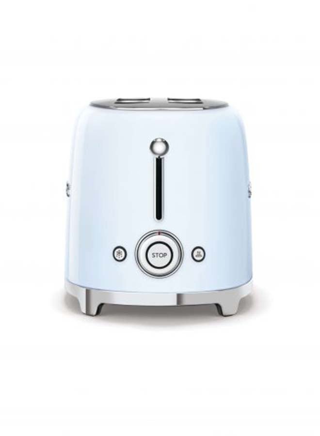 smeg - 50's Retro Style Aesthetic 4 Slice Toaster 800 W 1635 W 1635 W TSF02PBUK Pastel Blue - Image 1