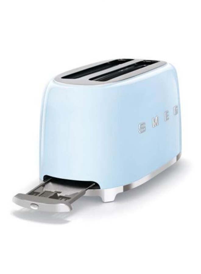smeg - 50's Retro Style Aesthetic 4 Slice Toaster 800 W 1635 W 1635 W TSF02PBUK Pastel Blue - Image 1