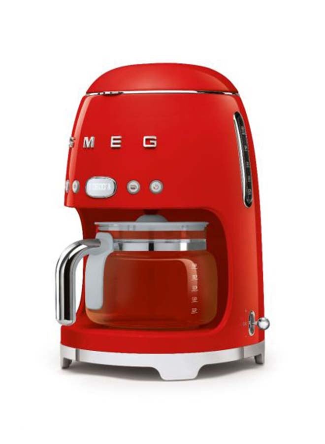 50'S Retro Style Aesthetic Drip Filter Coffee Machine 1.4 L 1050.0 W DCF02RDUK Red