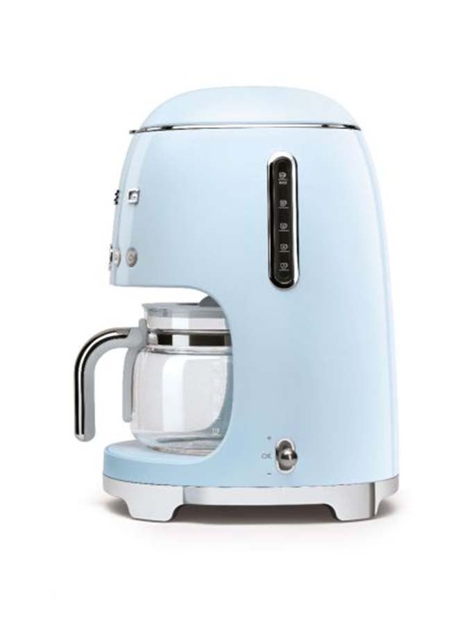smeg - 50'S Retro Style Aesthetic Drip Filter Coffee Machine 1.4 L 1050.0 W DCF02PBUK Pastel Blue - Image 1