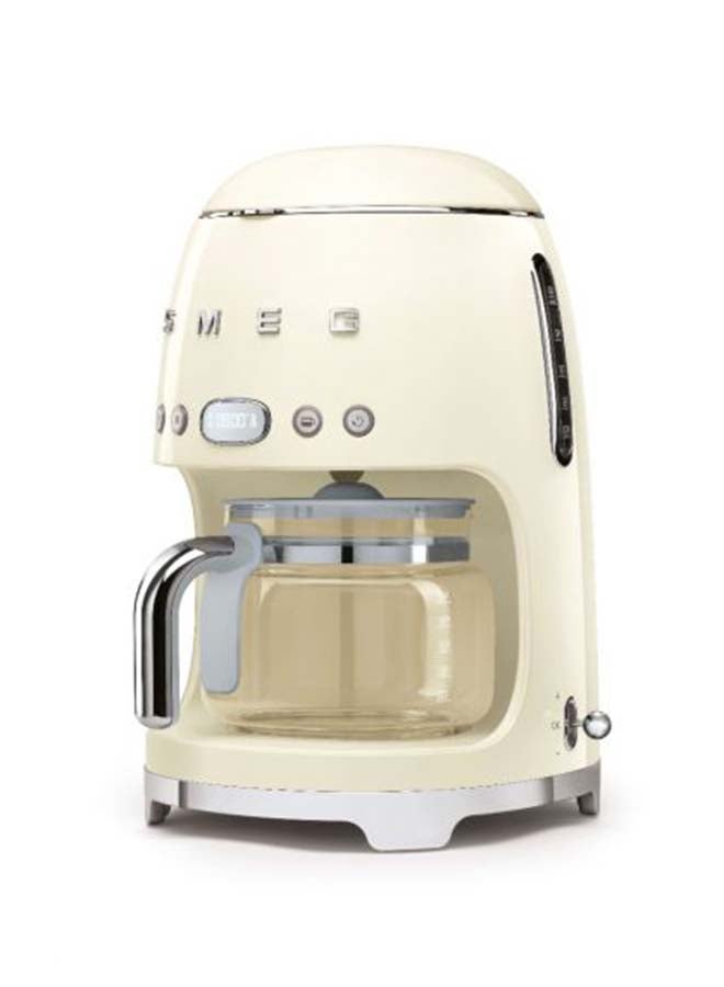 smeg - 50'S Retro Style Aesthetic Drip Filter Coffee Machine 1.4 L 1050 W DCF02CRAU/UK Cream - Image 1