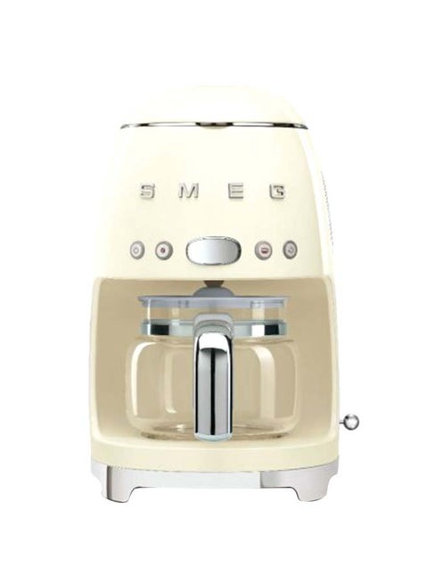 ماكينة صنع القهوة بالتقطير بتصميم جمالي كلاسيكي من فترة الخمسينيات 1.4 L 1050 W DCF02CRAU/UK كريمي