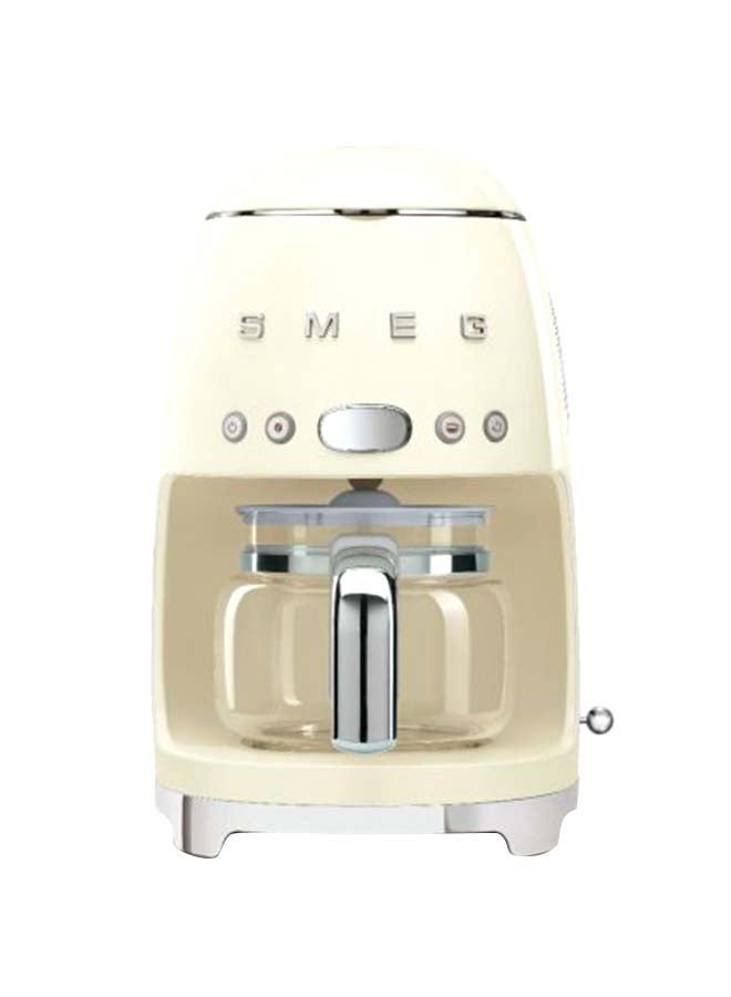 smeg - 50'S Retro Style Aesthetic Drip Filter Coffee Machine 1.4 L 1050 W DCF02CRAU/UK Cream - Image 1