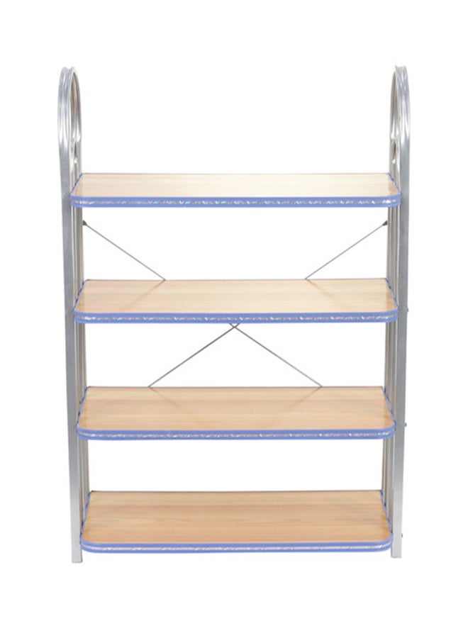 لوازم منظم لتخزين الأحذية مزود بعدد 4 رفوف فضي/بني 50x25x75Ø³Ù†ØªÙŠÙ…ØªØ± - Image 2