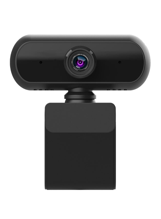 Full HD Wide Angle USB2.0 Webcam With Mic Black - Image 1
