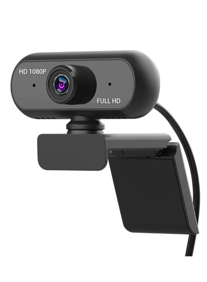 Full HD Wide Angle USB2.0 Webcam With Mic Black - Image 2