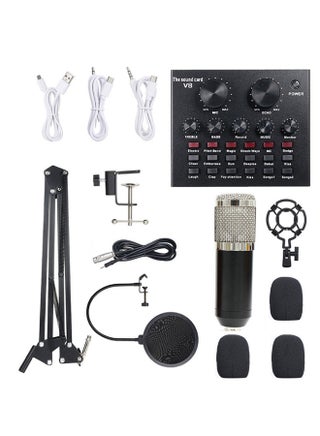 13-Piece Multi-Functional Live Sound Card Set Black/White/Silver - v1595166249/N39196666A_1