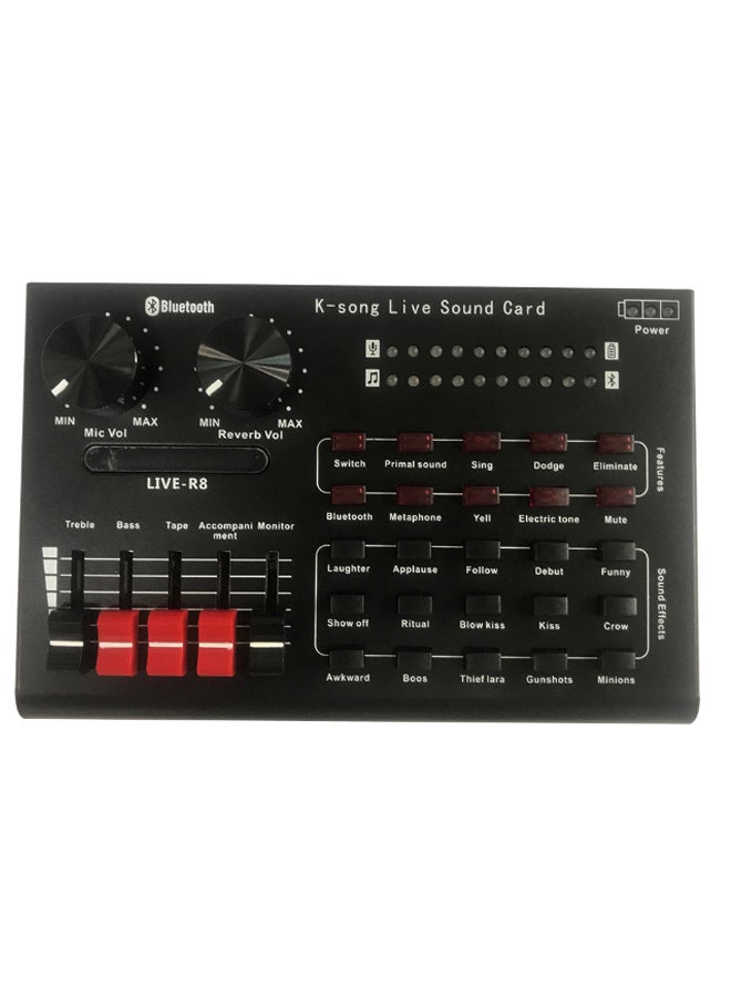 10-Piece R8 Live Sound Card Set Black/Red/White  - Image 2