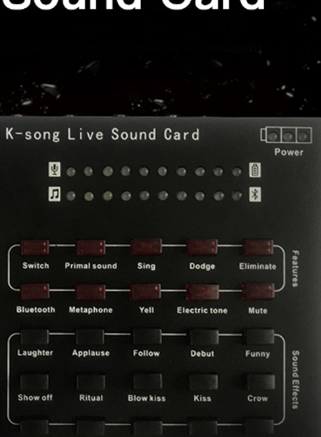 10-Piece R8 Live Sound Card Set Black/White/Pink  - Image 2