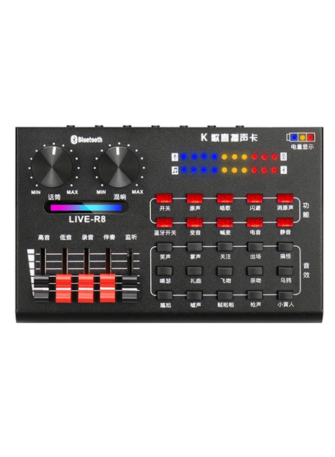 Generic 4-Piece R8 Live Sound Card Set Black/Red/White  - Image 2