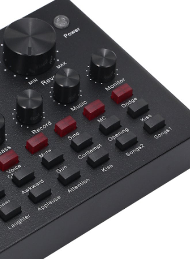 USB External Sound Card For Audio Broadcast Black  - Image 4